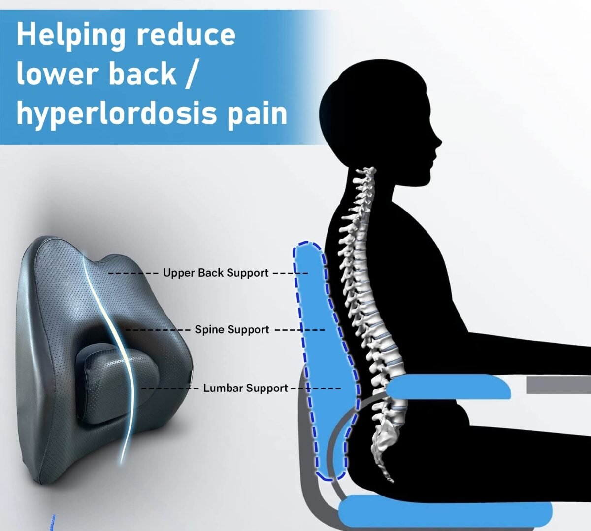 ADJUSTABLE AND ROTATABLE BACK CUSHION CHP09 - Image 1