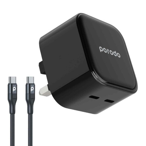 Porodo Super-Fast Dual USB-C Wall Charger