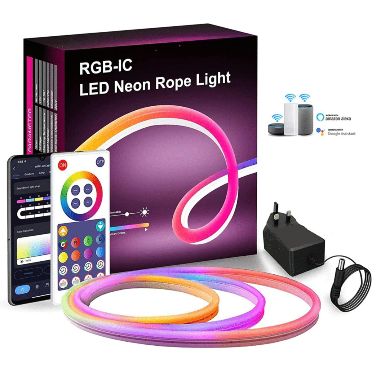 RGB-IC LED NEON ROPE LIGHT - Image 1