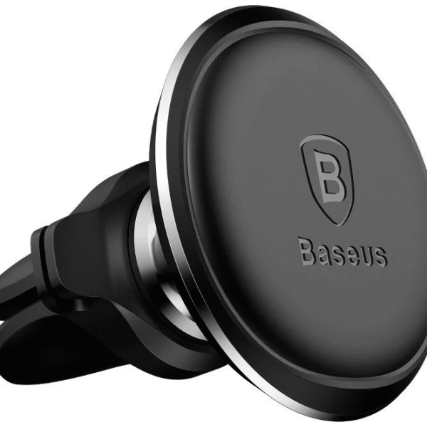 Baseus Magnetic Air Vent Car Mount with cable clip Black