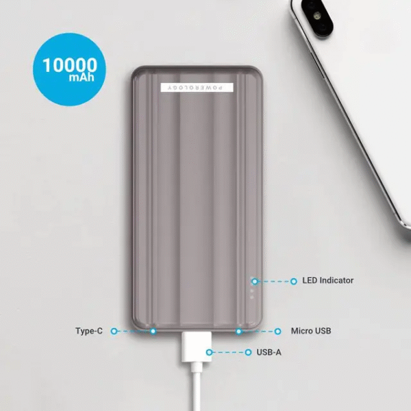 Powerology Powerbank slim 10k before 10 now 7