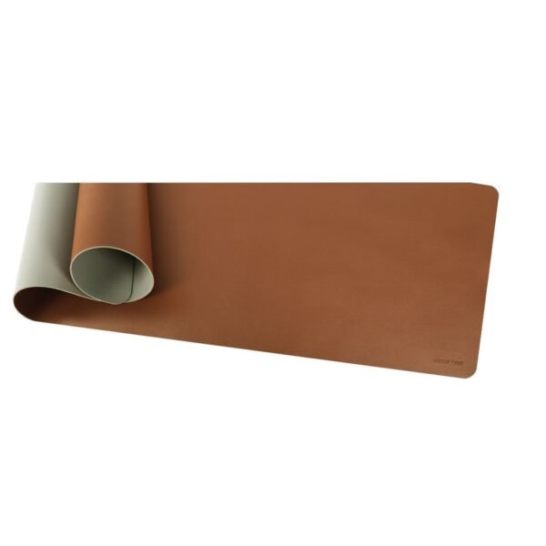 Green Lion Elite Desk Leather Mouse Pad - Gray/Brown