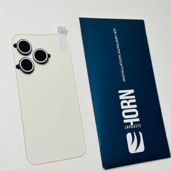 Elephant Horn AURORA SERIES Glass & Camera Lens White14 ProMax