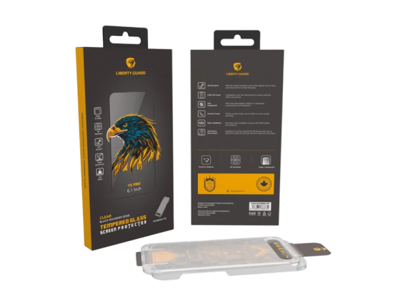 Liberty Guard 2.5D Full Cover CLEAR BLACK EDGE 3rd Gen Triple