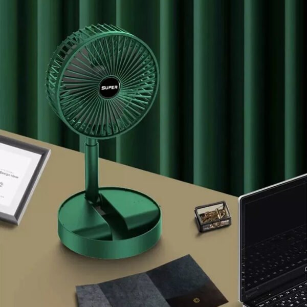 Telesopoic folding fan