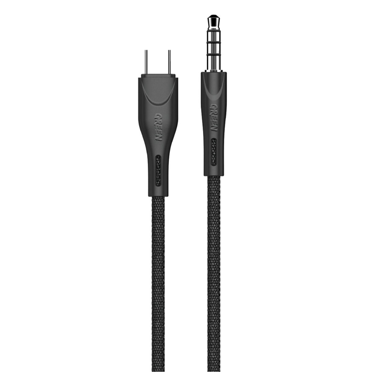 Green AUX 3.5 to Type-C Cable - Image 1
