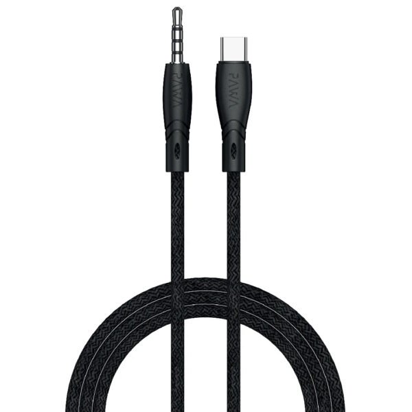 PAWA Braided Audio Cable 3.5mm To Type C Black