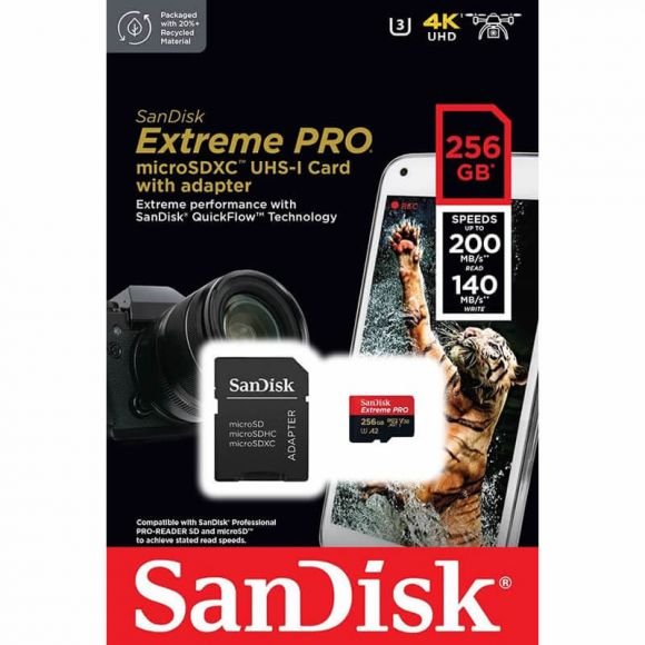 SanDisk 256G ex pro 200MB