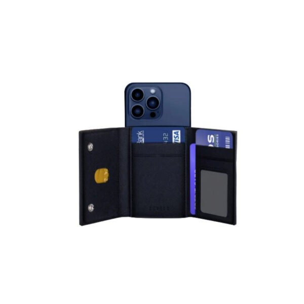 Levelo Mitte 8 in 1 Magsafe Cardholder Wallet - Black
