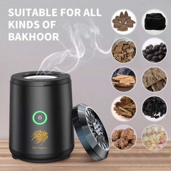 Electric USB Rechargeable Car Incense Burner Oud Bukhoor – BK-18