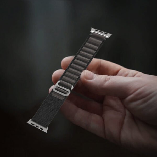 Green Lion Alpine Loop Nylon Watch Band 42/44/45/49MM - Black