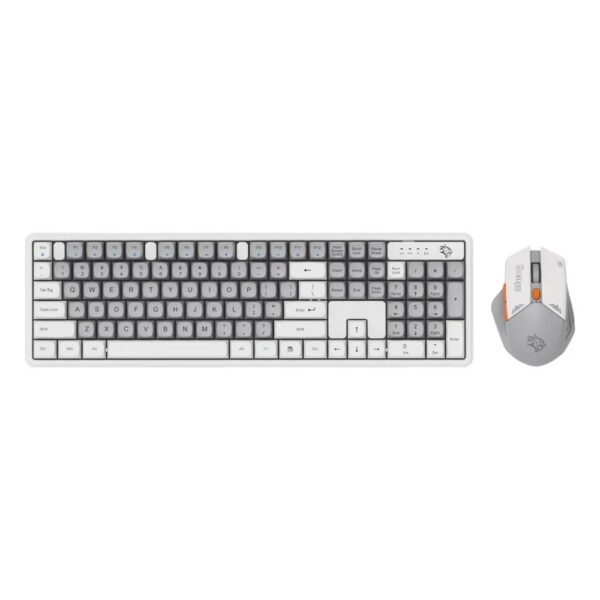 Porodo Gaming 2.4G and BT Keboard with Mouse DPI 1600 - White/A