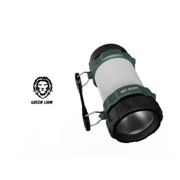Green Lion 2 in 1 Camping Light 3000mAh 500lm - Black/White/Green