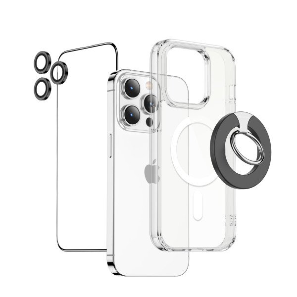 Green Lion 4 In 1 Protection Pack iPhone 16 Pro - Clear