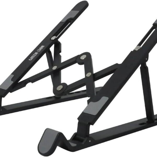 Green Lion Foldable Laptop Stand 7 Tilts - Black