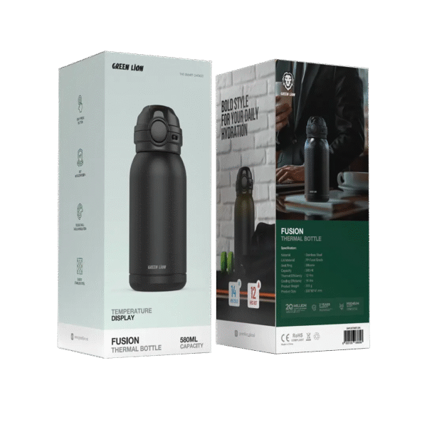 Green Lion Fusion Thermal Bottle - Black