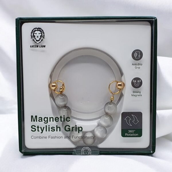 Green Lion Magnetic Stylish Grip - Grey