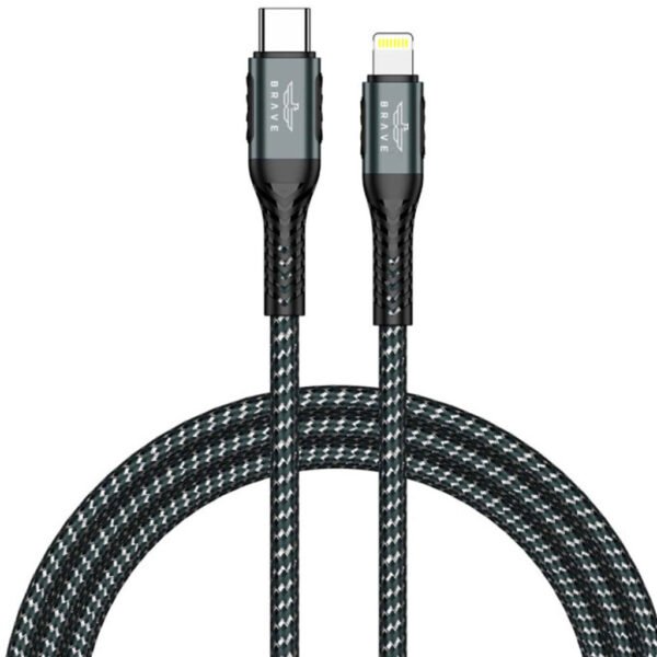 Brave Braided Cable Type-C to Lightning 1.2m BDC-37 Blk
