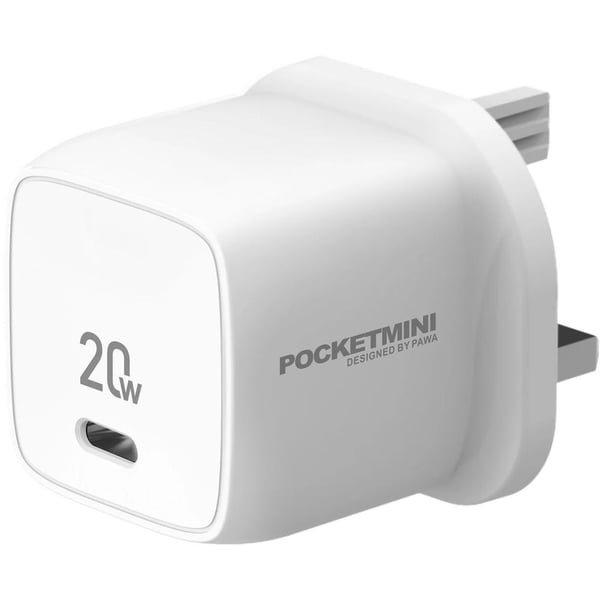 Pawa Pocketmini Travel Charger PD20W UK Standard-White