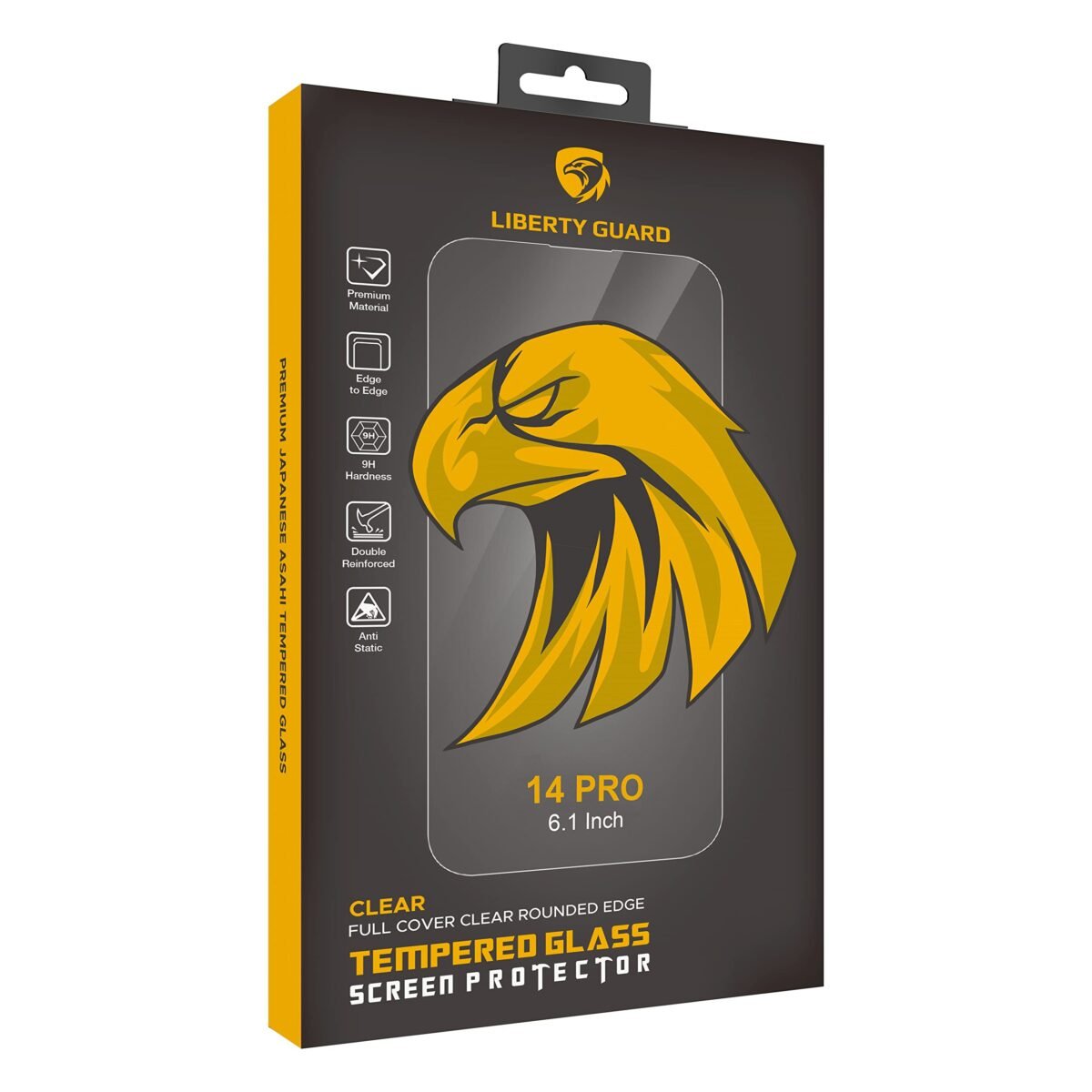 ⁦Liberty Guard 2.5D Full Cover Clear DR iPhone 14 Pro 6.1'⁩ - الصورة ⁦1⁩