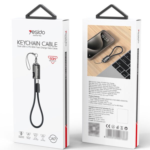 Yesido Keychain Cable 60w xa177