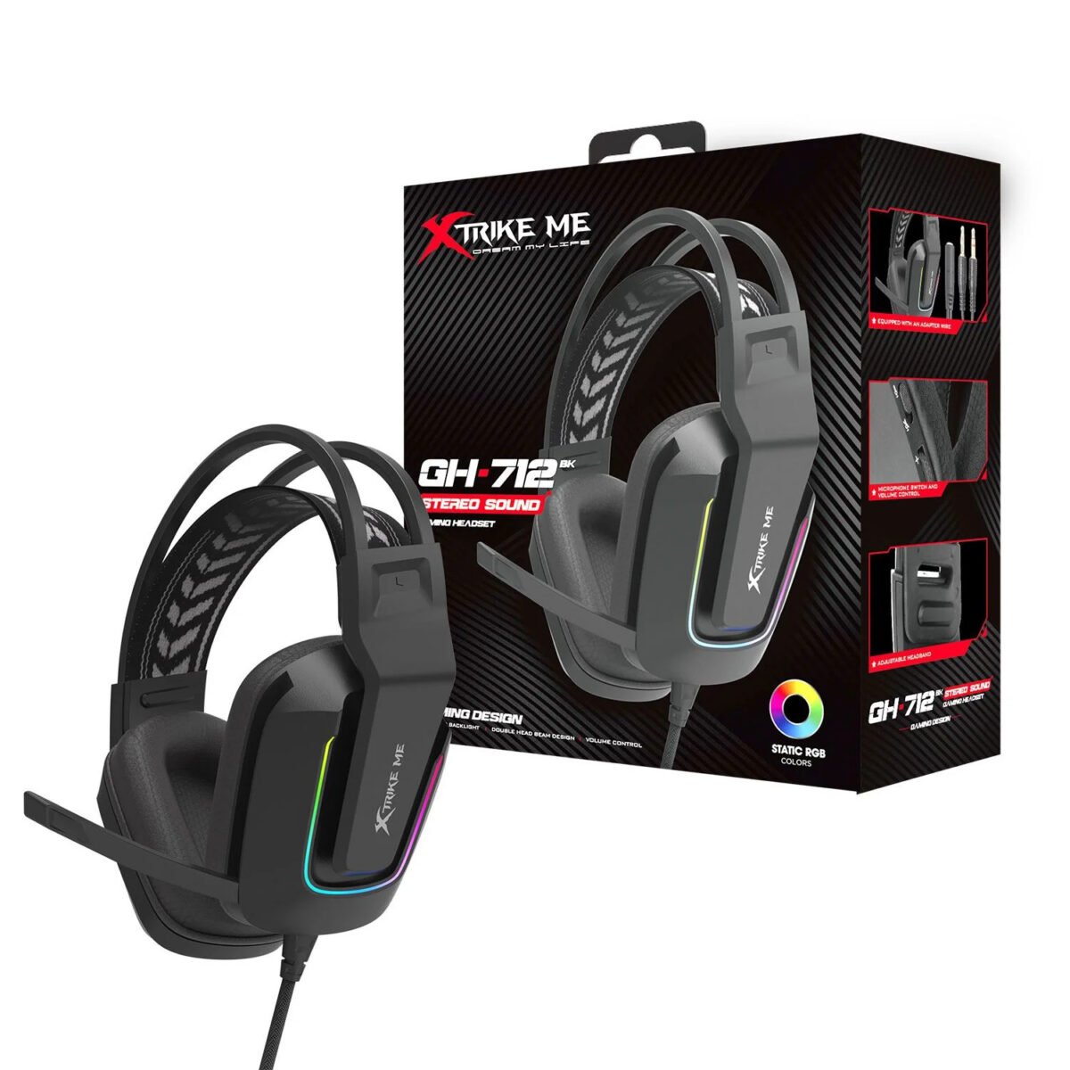 XTRIKE WIRED HEADSET GH-712 - Image 1