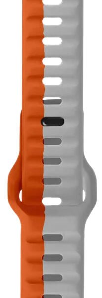 Pawa Lagos Limited Edition Premium Soft Silicon Strap 45/49MM - Grey/Orange
