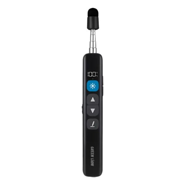} Green Lion Wireless Presenter With Retractable Pointer - Black