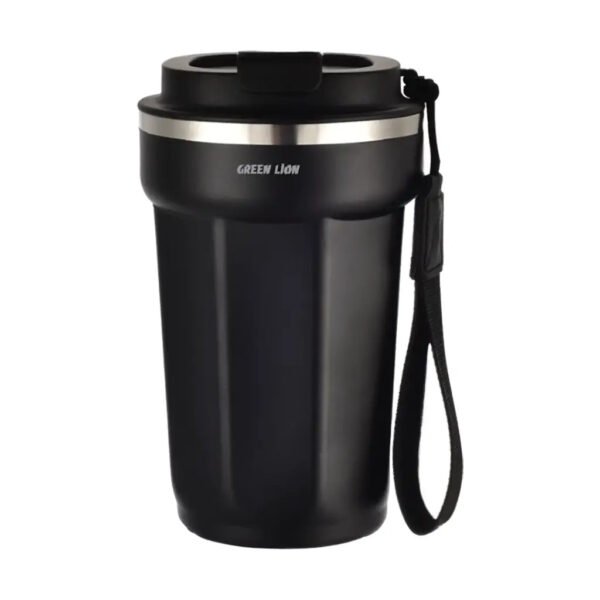 Green Lion Vacuum Mug 380 ml - Black