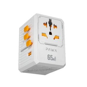 Pawa Universal GaN Travel Charger 65W. White