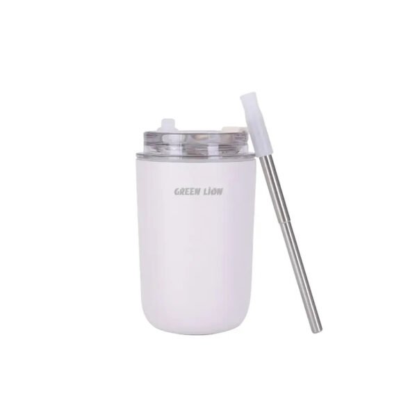 Green Lion Vacuum Travel Mug Lite 280ML - White