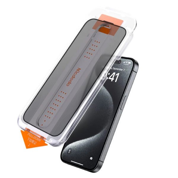 Screen Protector with Easy Auto-Align Install Kit for iPhone 16 Pro 6.3 inch (28° Anti-peeping Film)
