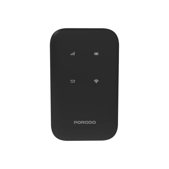 ⁦Porodo Pocket Router 4G LTE | WiFi 6-Black⁩ - الصورة ⁦1⁩