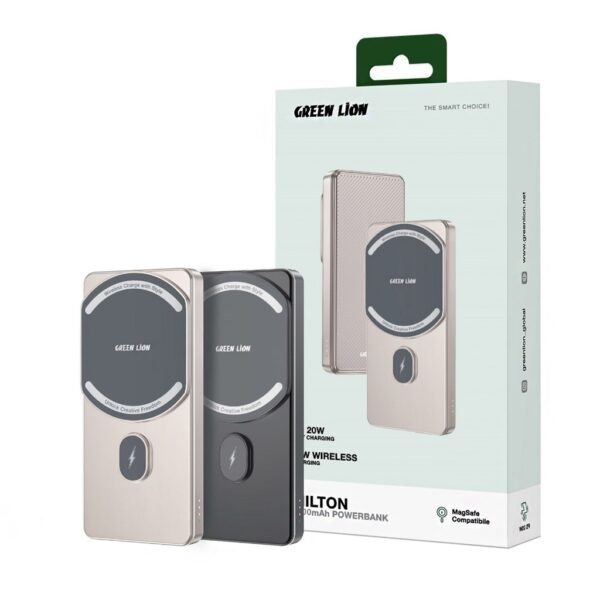 Green Lion MILTON 5000mAh Powerbank - Titanium