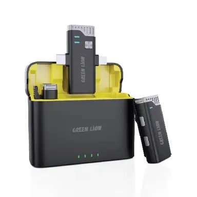 Green Lion 2 IN 1 360 Microphone USB-C Lightning - Black