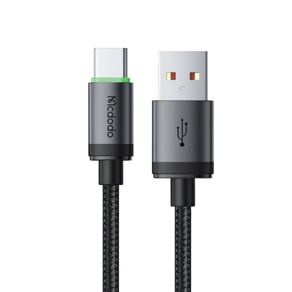 USB-A to USB-C Cable with Charging Light 1m