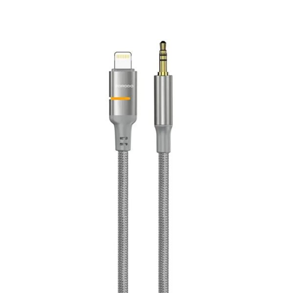 Porodo AUX to Lightning LED Light Cable-Grey