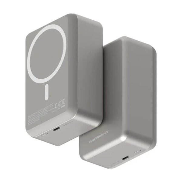 Powerology 30000mAh MagSafe Aluminum Power Bank-Dark grey